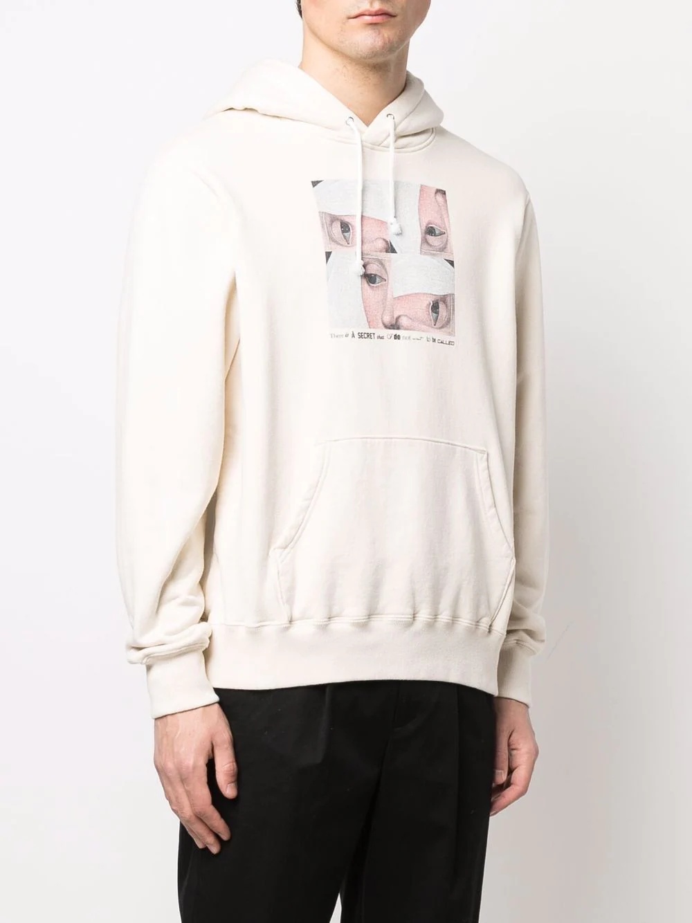 graphic-print cotton hoodie - 4