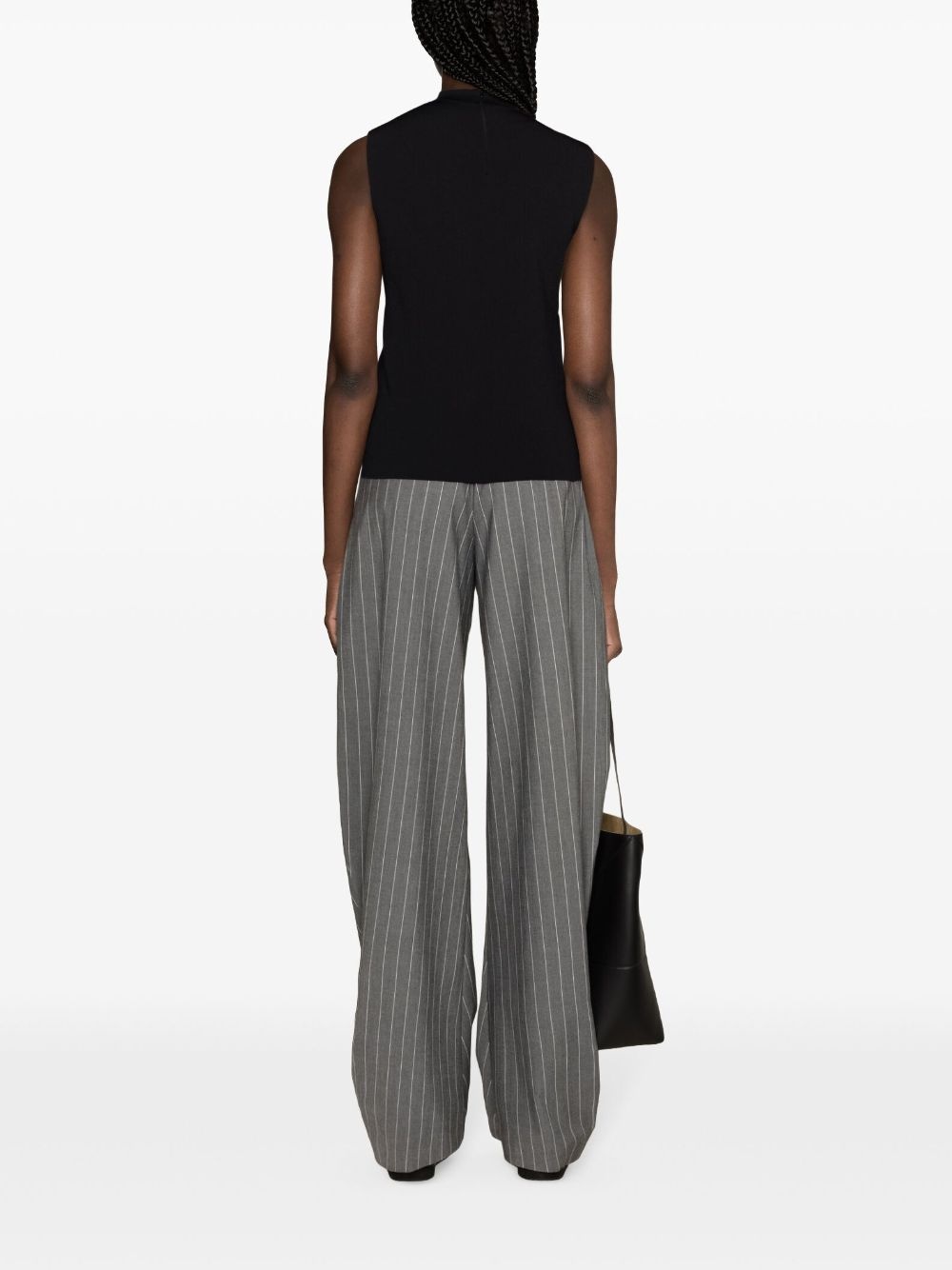 mock-neck jersey tank top - 4