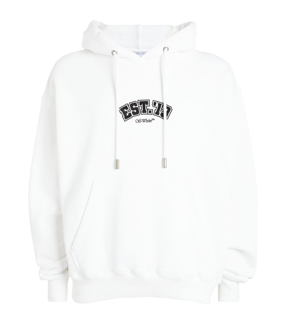 Off White Cotton Est 13 Hoodie harrods REVERSIBLE