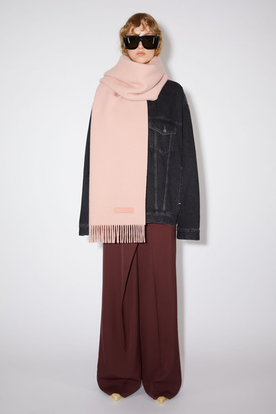 Acne Studios Wool scarf pink label - Pink outlook