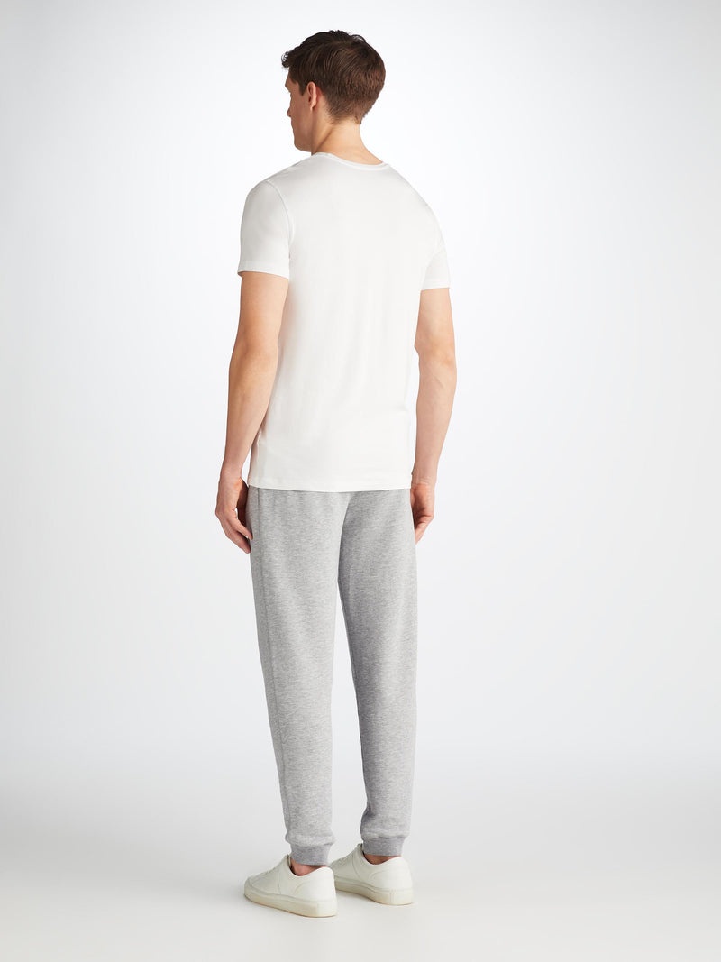 Men's Sweatpants Quinn Cotton Modal Silver - 4