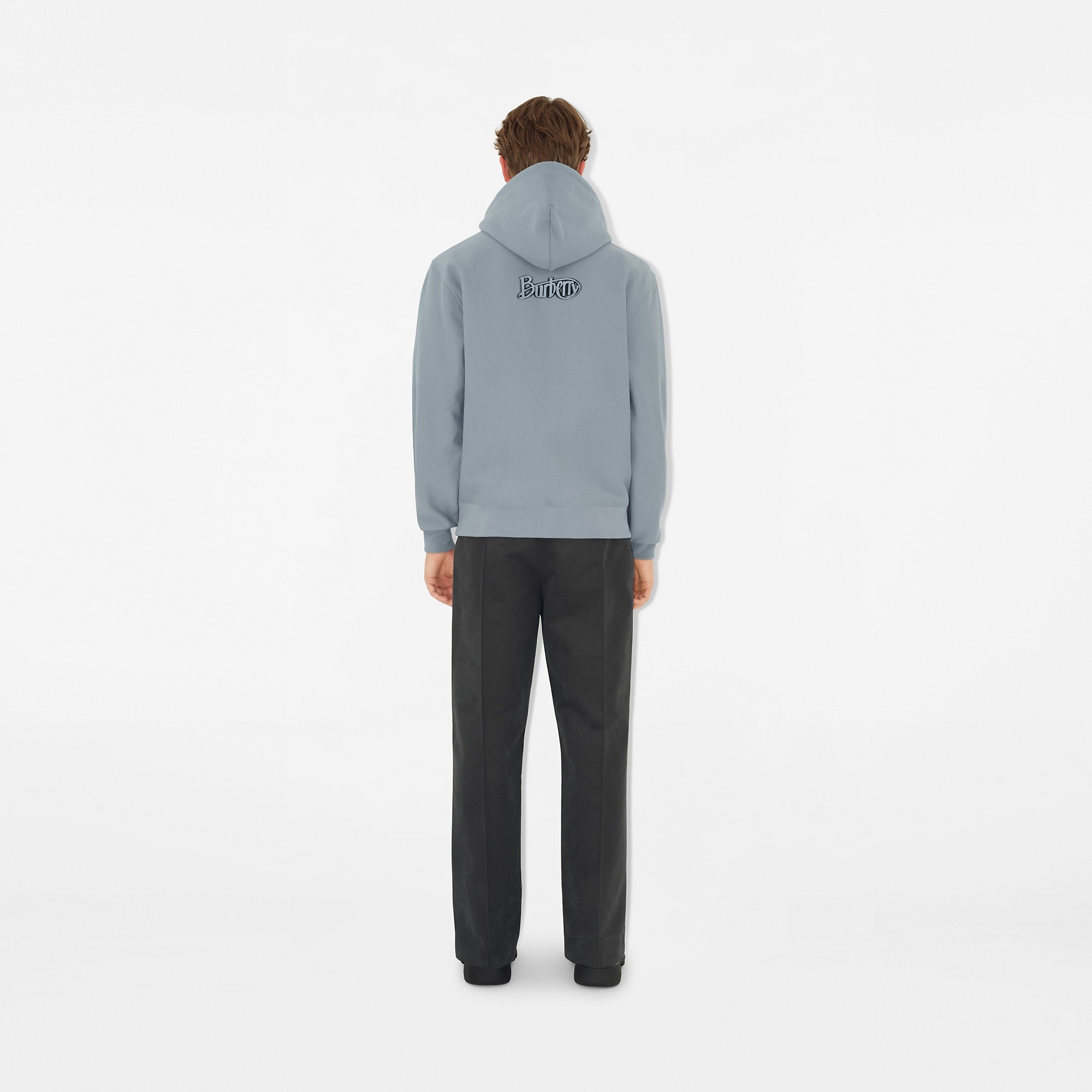 Logo Cotton Blend Zip Hoodie - 4
