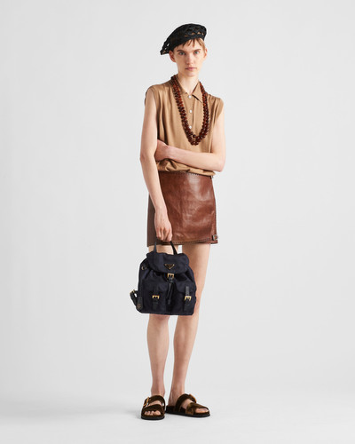 Prada Leather miniskirt outlook