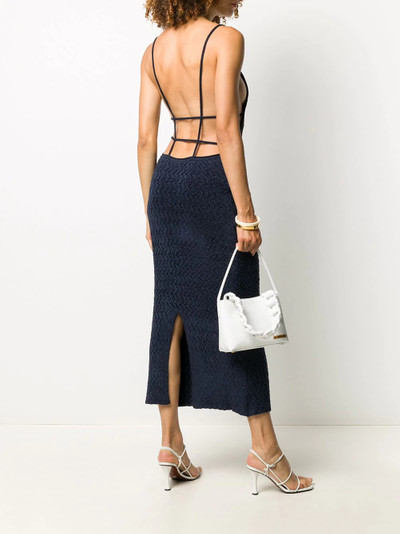 JACQUEMUS velvet spaghetti straps dress outlook