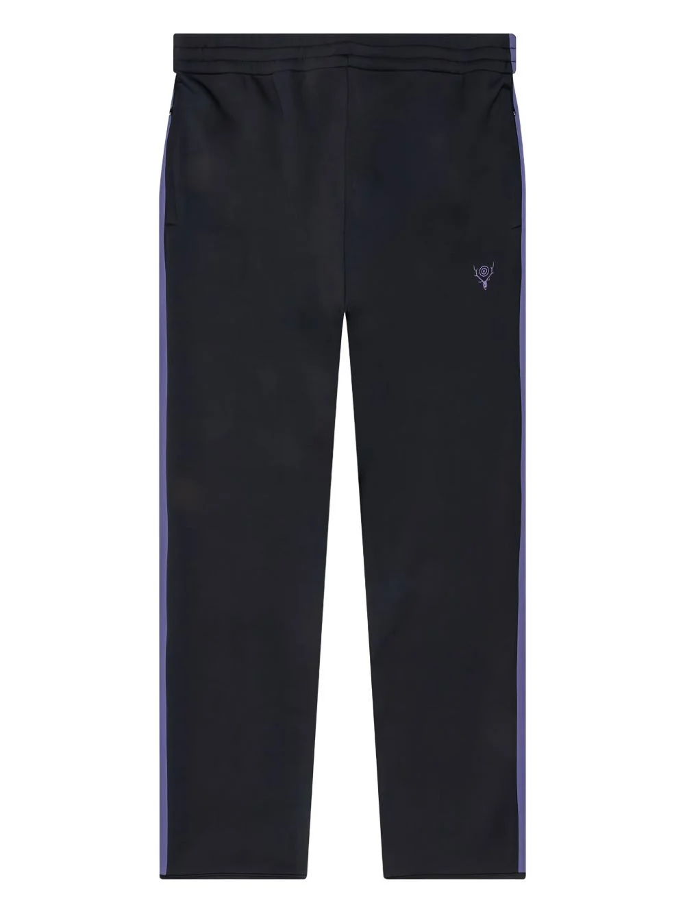embroidered-stripe track pants - 1