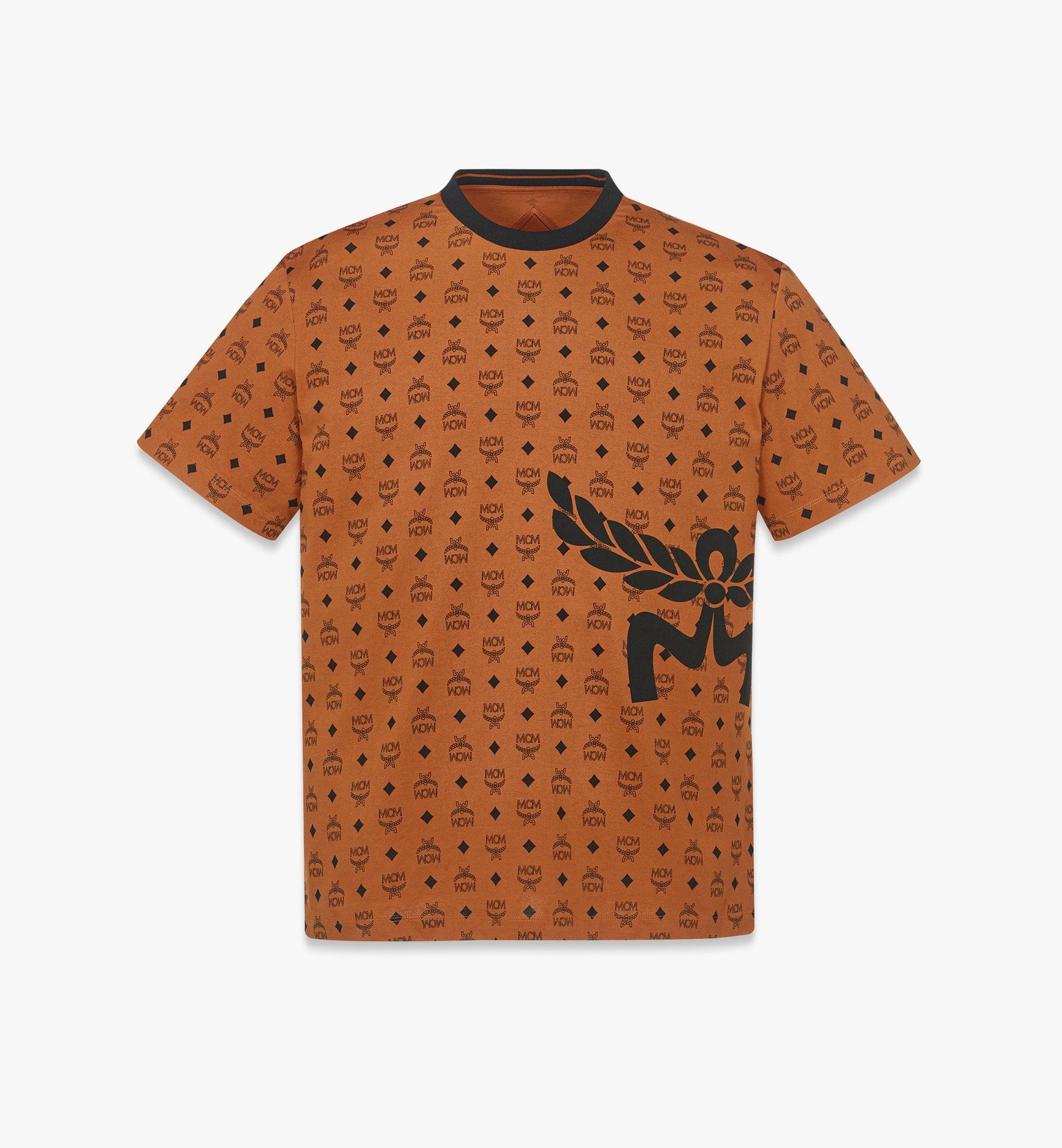 Mega Laurel Monogram Print T-Shirt in Organic Cotton - 1