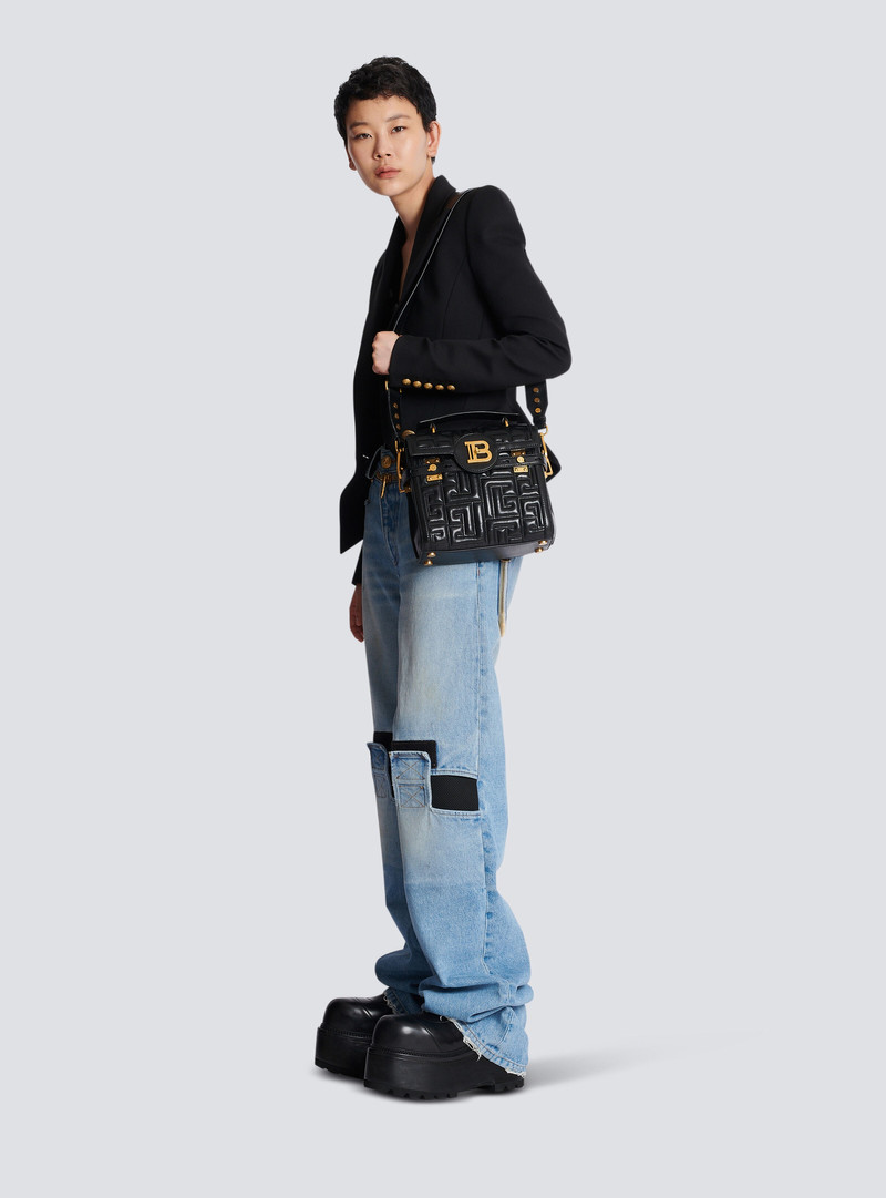 Balmain B-Buzz 23 quilted leather bag outlook