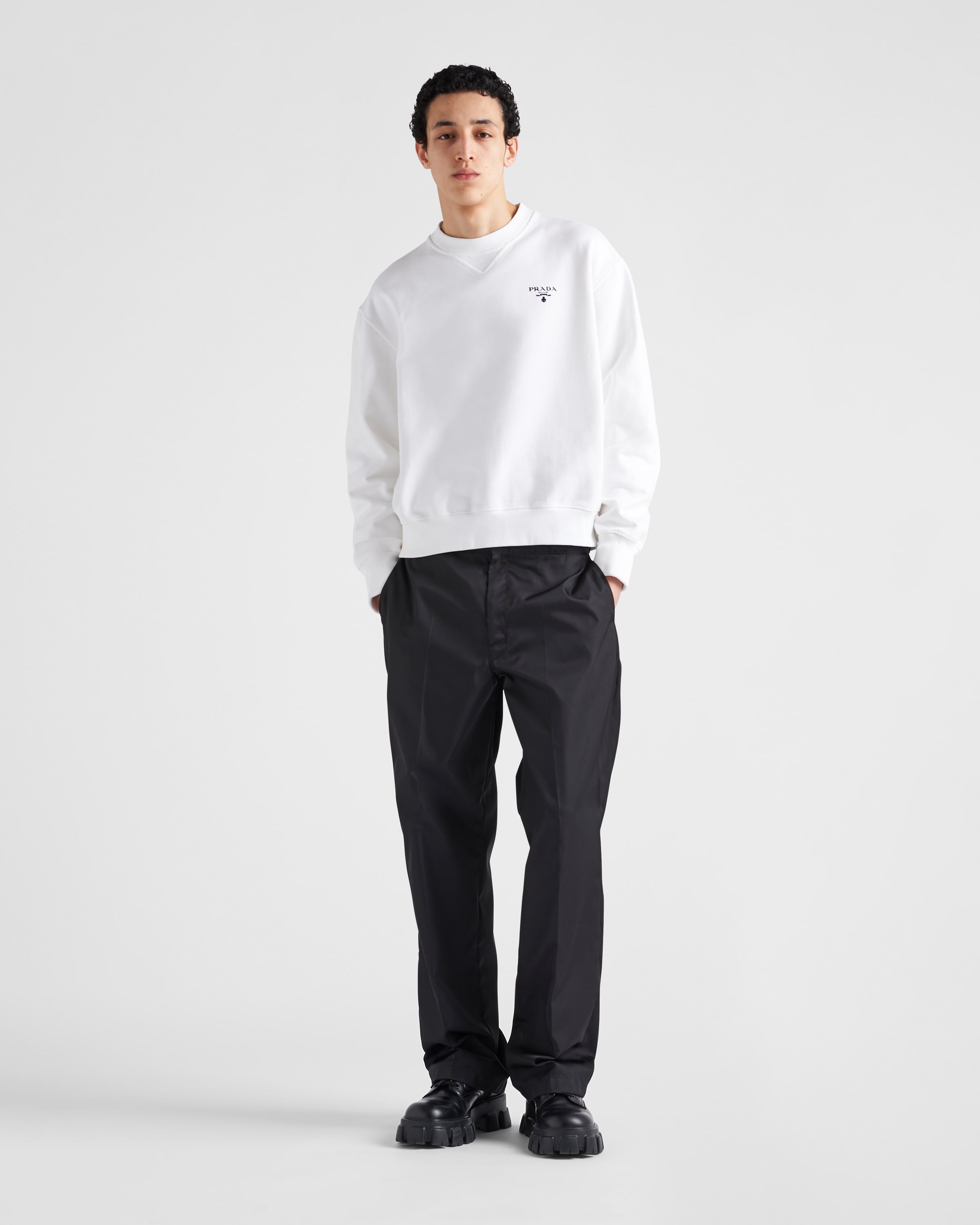 Printed cotton fleece sweatshirt - 2