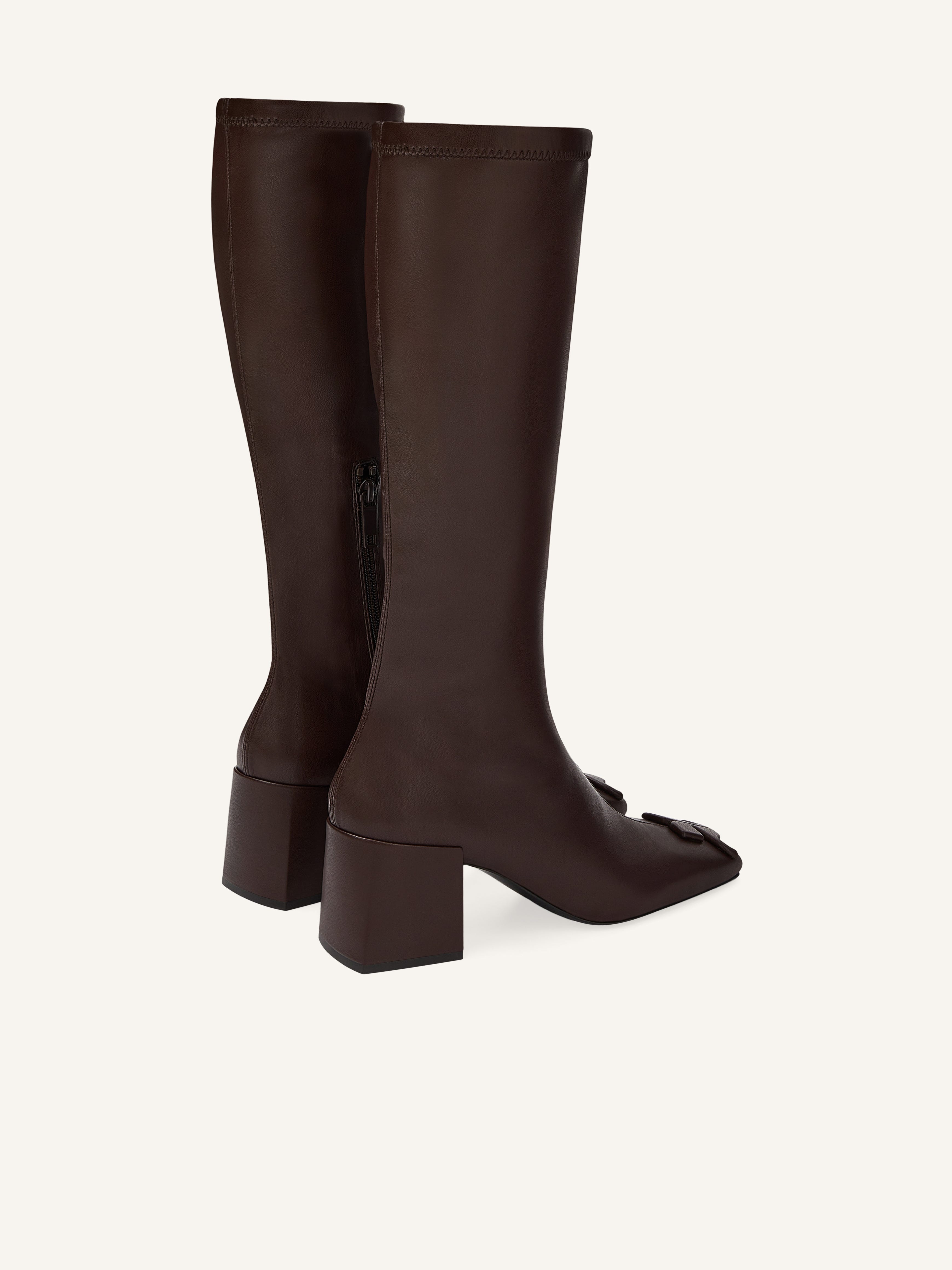 REEDITION STRETCH LEATHER EFFECT BOOTS - 3