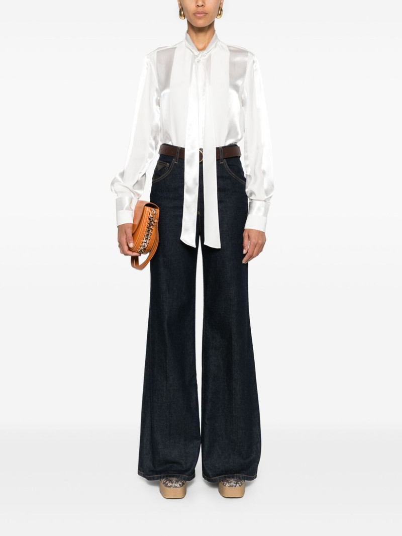 Stella McCartney pussy-bow collar shirt outlook