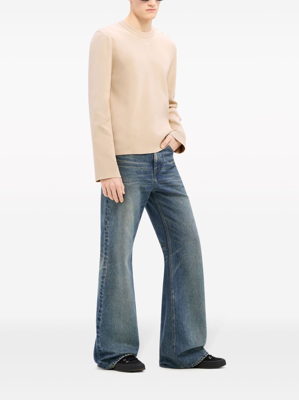 shoulder snaps sweater - 3