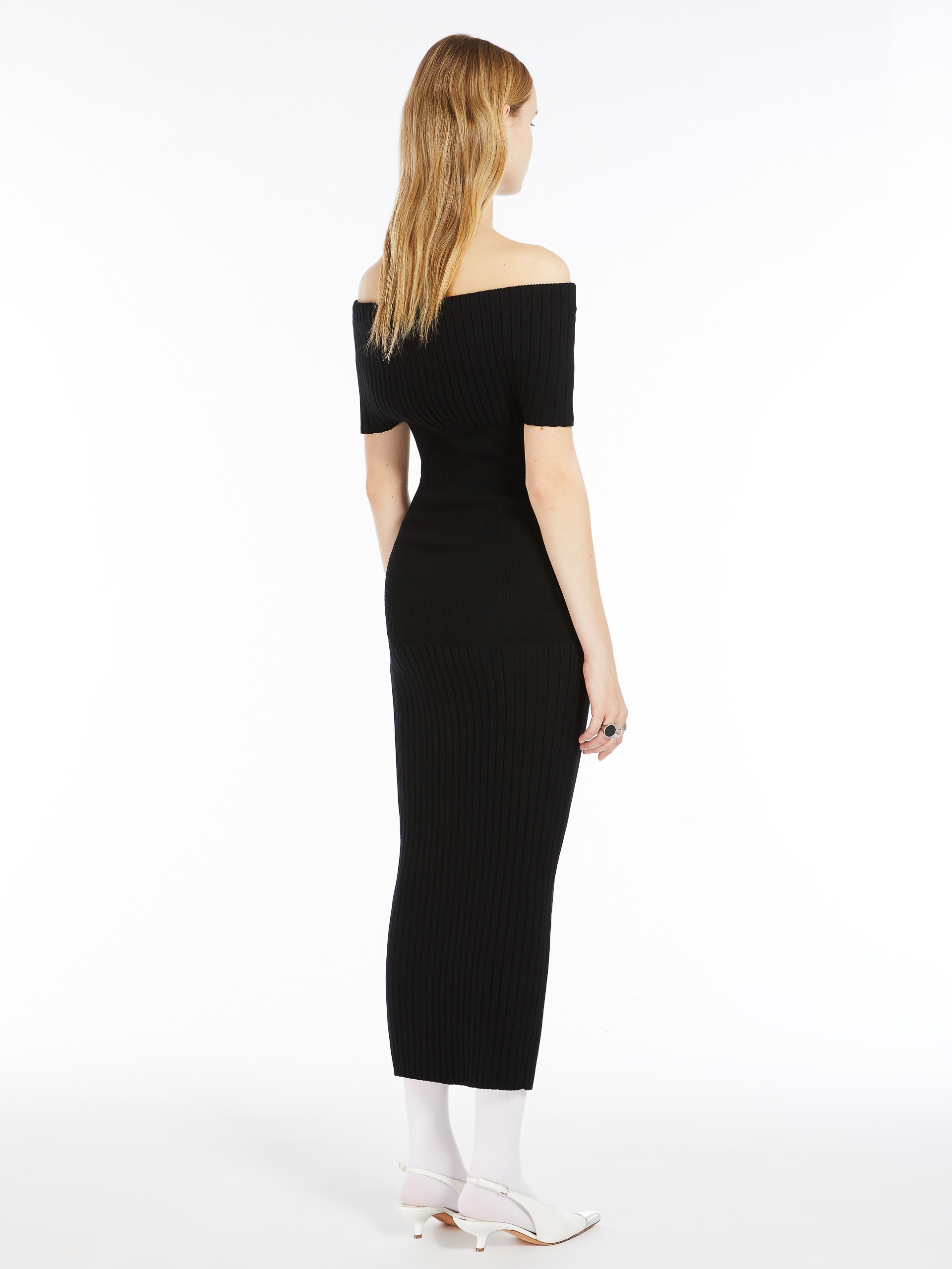FERITOS Off-the-shoulder knit dress - 4