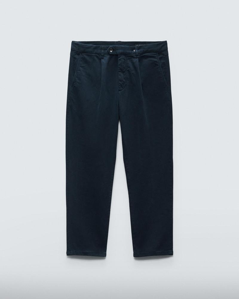 Pleated Cotton Chino 1