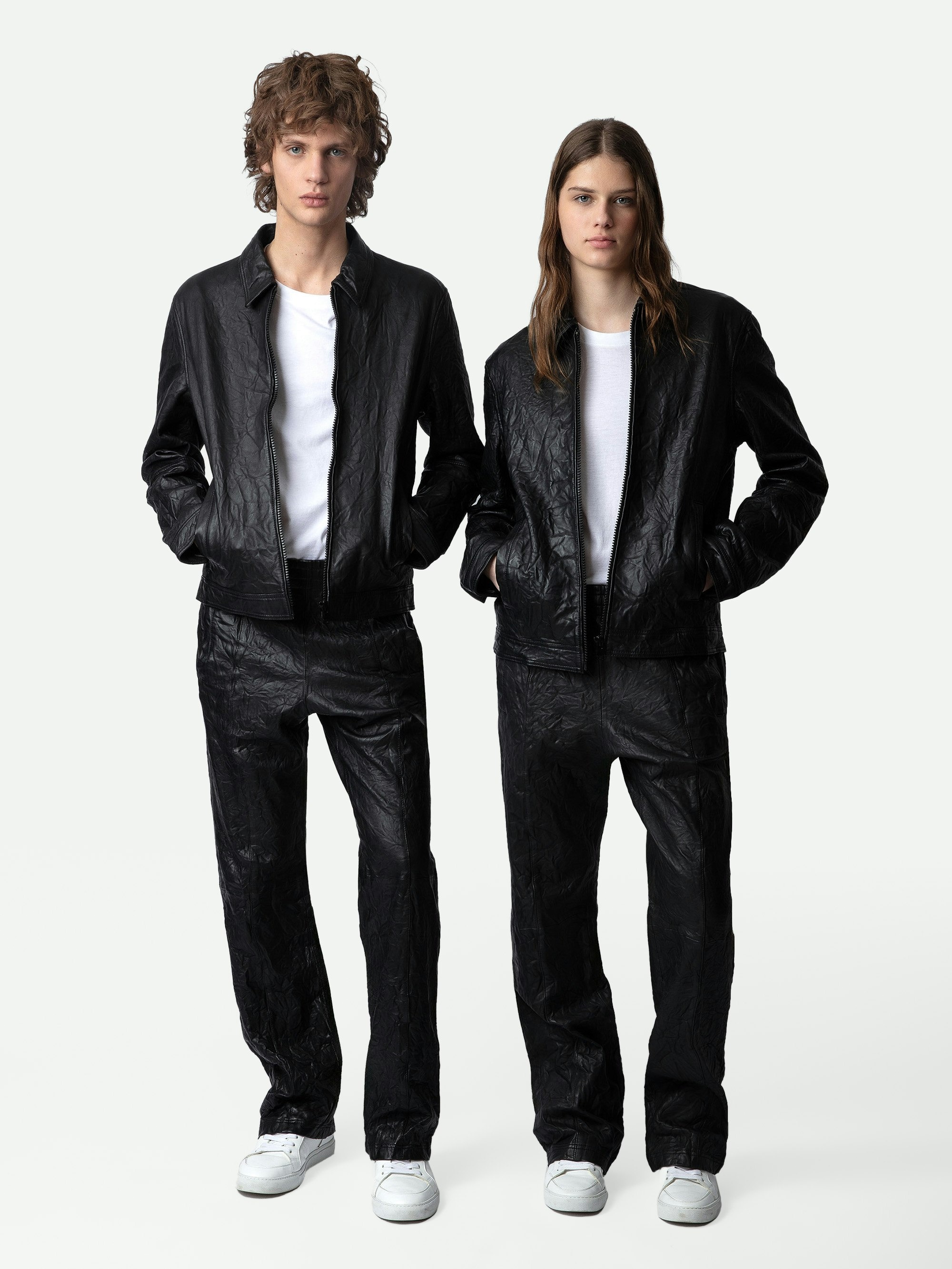 Lasso Crinkled Leather Jacket - 2