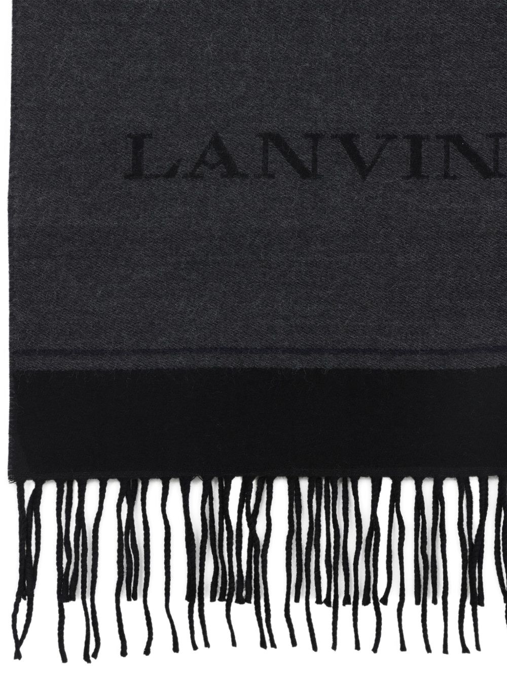 striped fringed scarf - 2