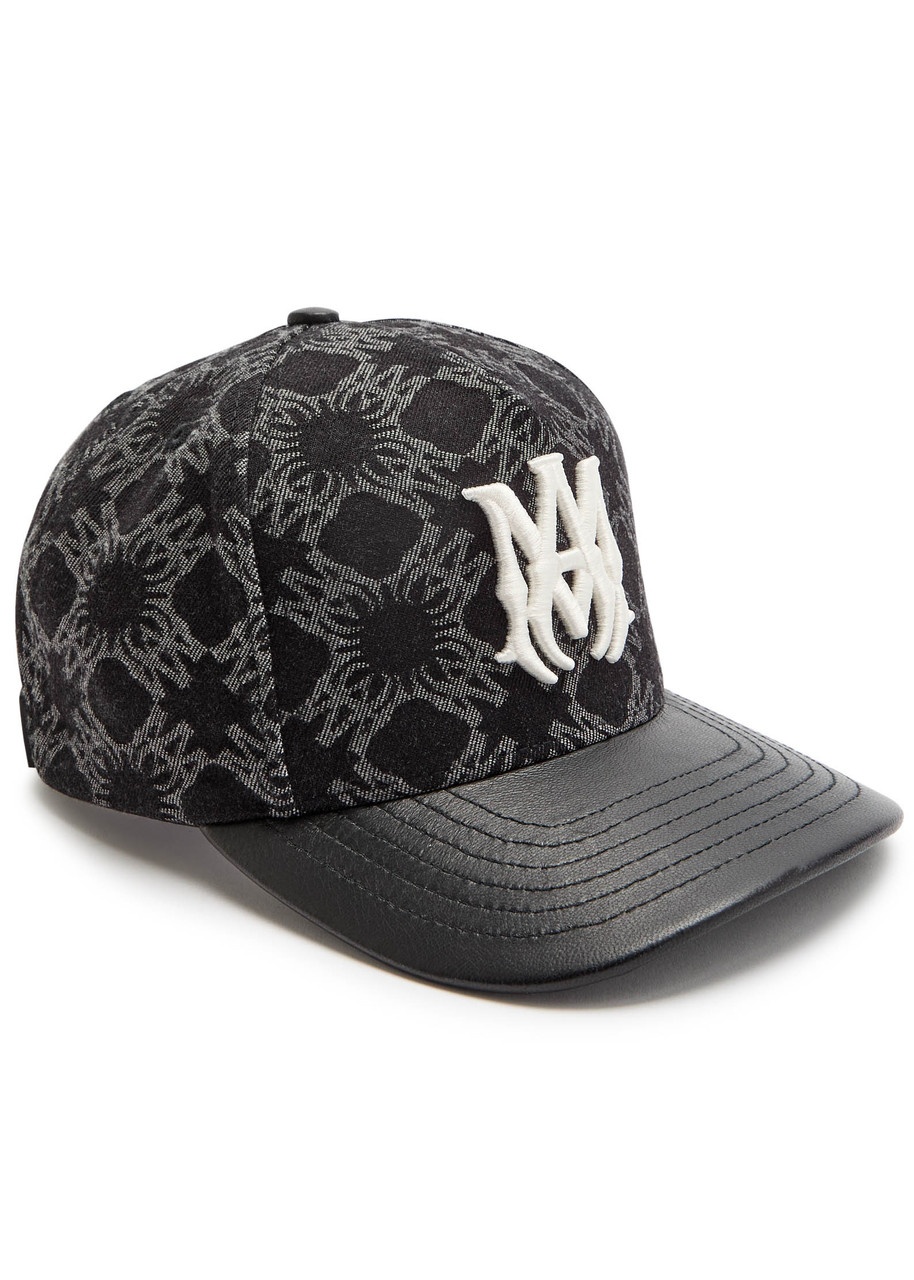 Amiri Logo-jacquard Denim cap - 1