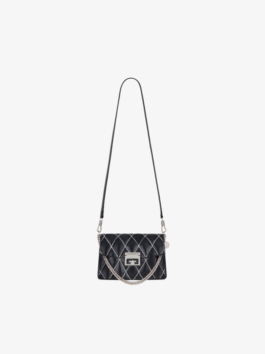 SMALL GV3 BAG IN DIAMOND QUILTED LEATHER - 3