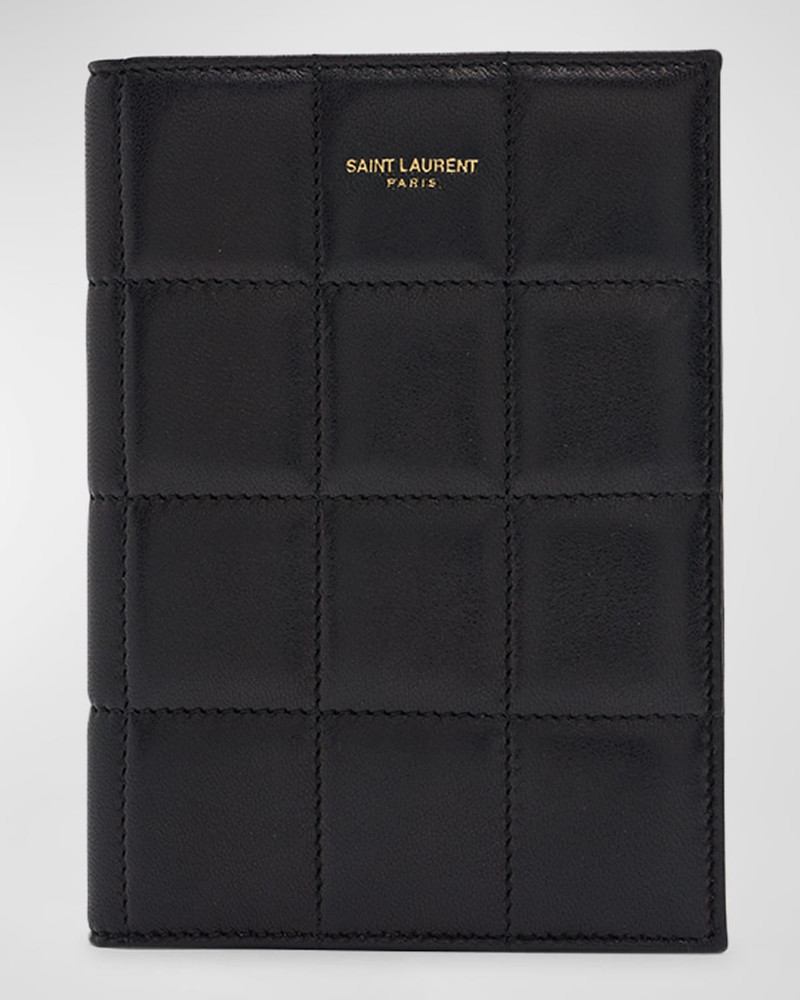 Passport Case in Quilted Smooth Leather 1