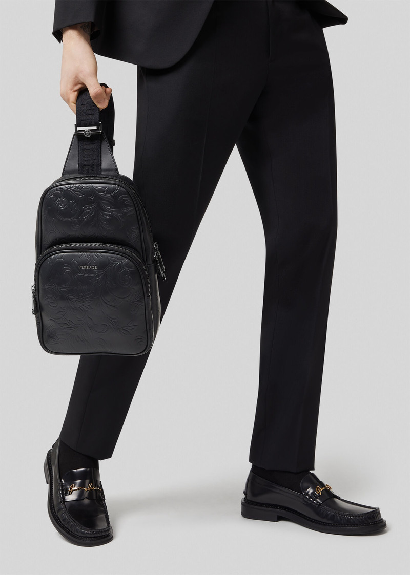 VERSACE Embossed Barocco Backpack outlook