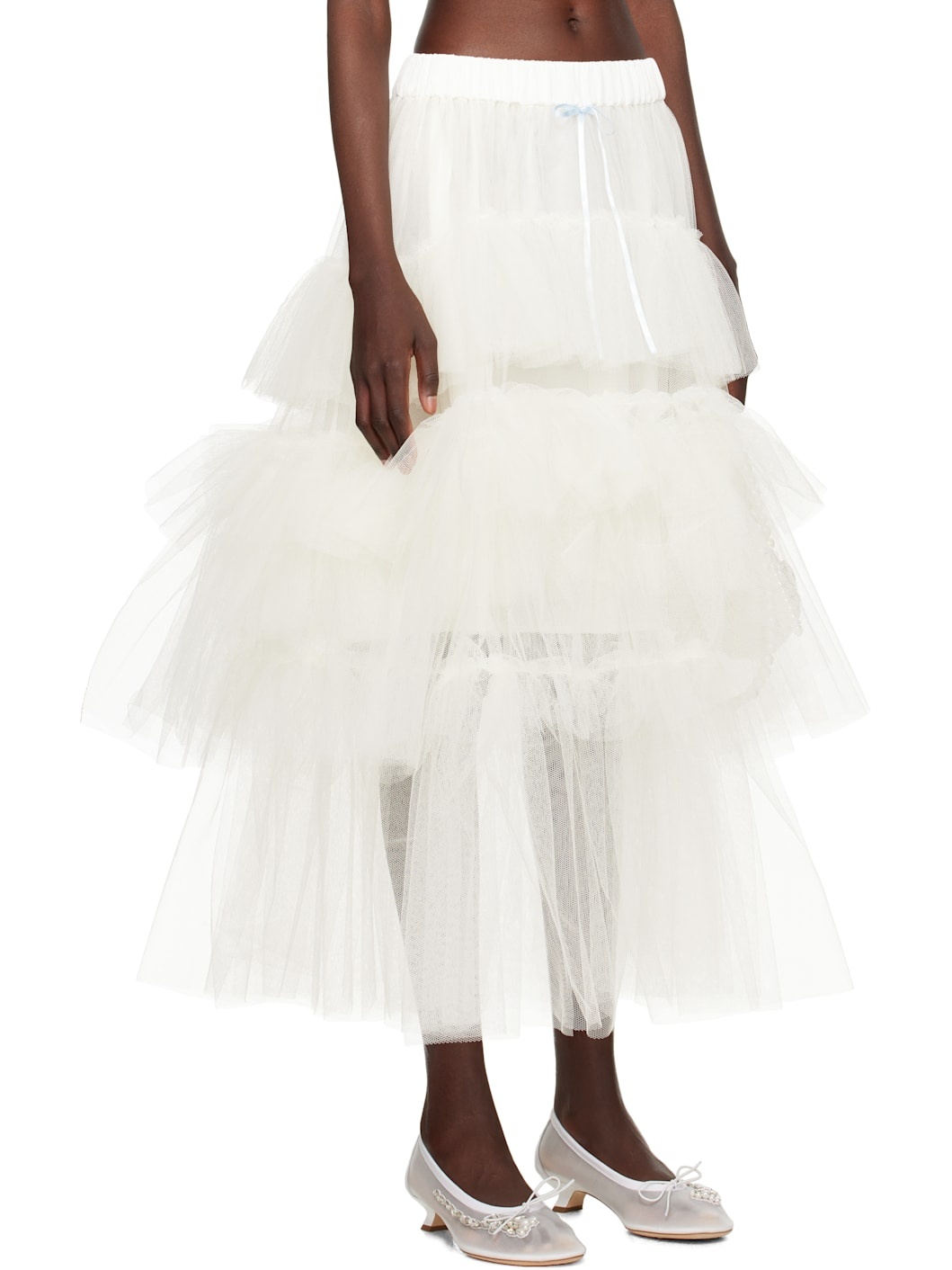 SSENSE Exclusive Off-White Tutu Maxi Skirt - 2