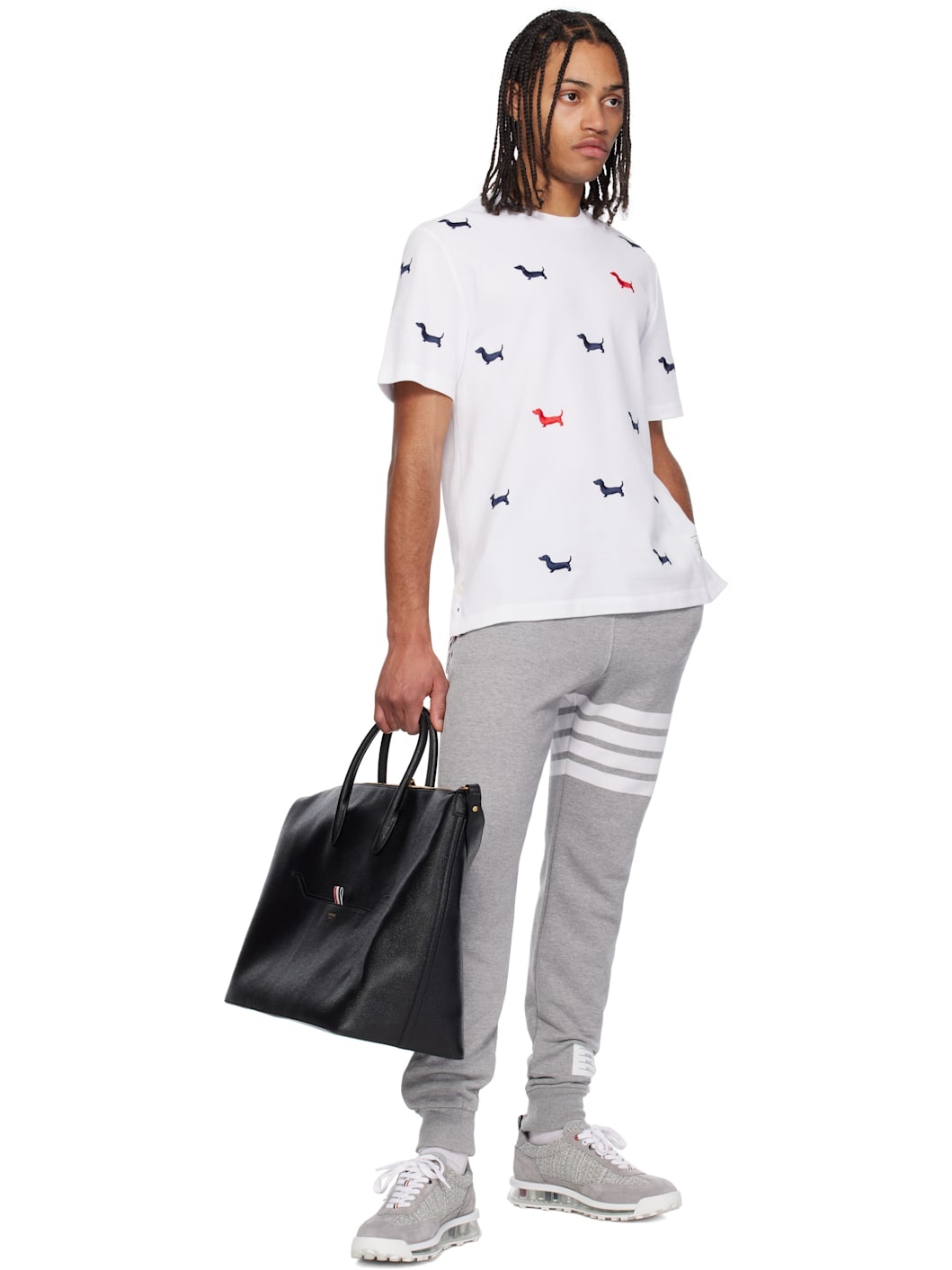 White Classic Pique Hector Short Sleeve T-shirt - 4