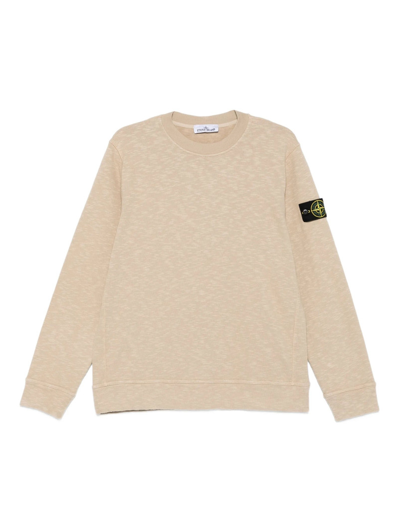 Stone Island Logo-patch Cotton Sweatshirt 1