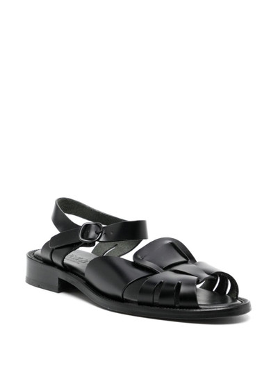 HEREU Ancora cut-out leather sandals outlook