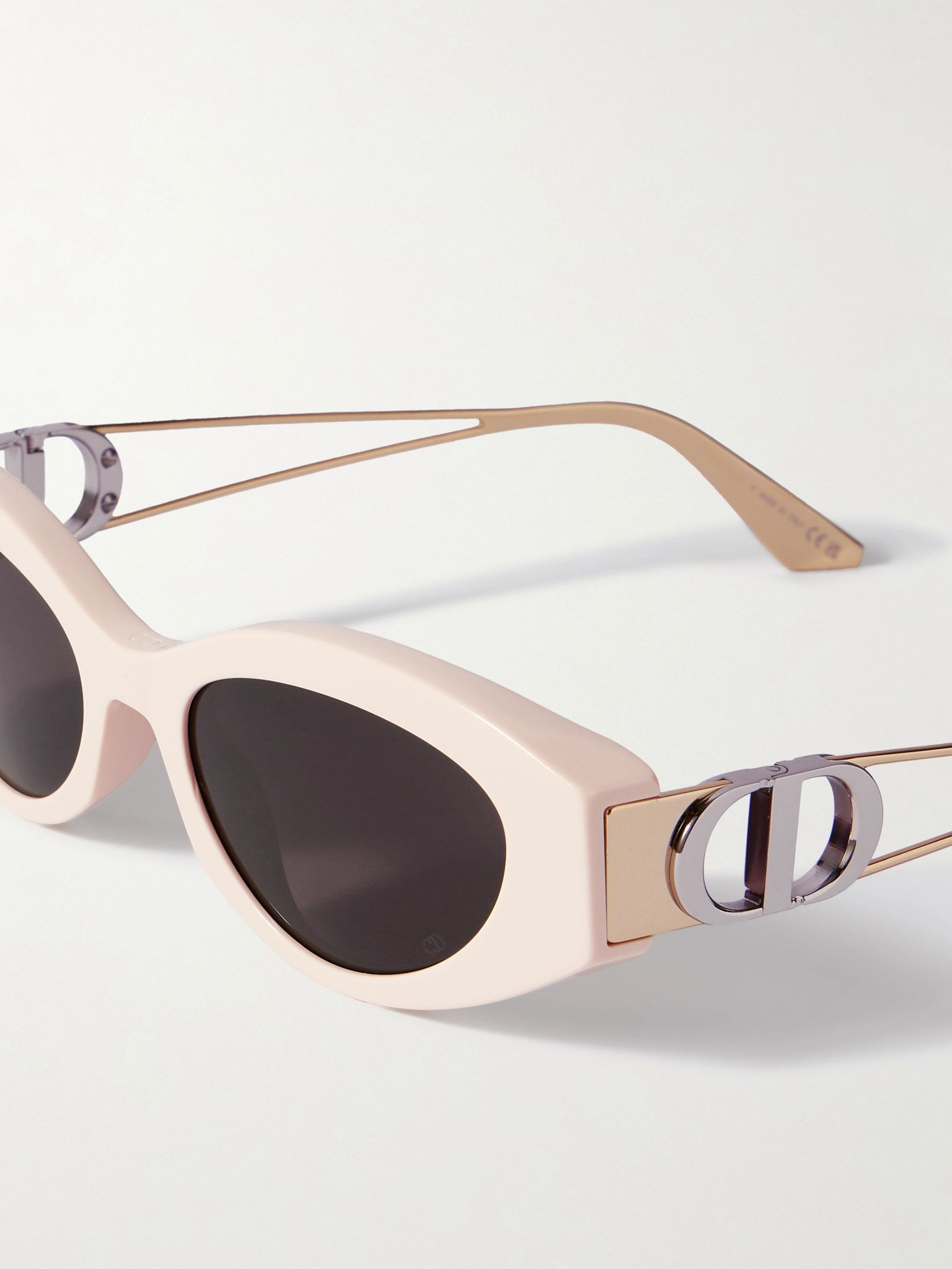 30Montaigne B6I cat-eye acetate and gold- and silver-tone sunglasses Pink - 4