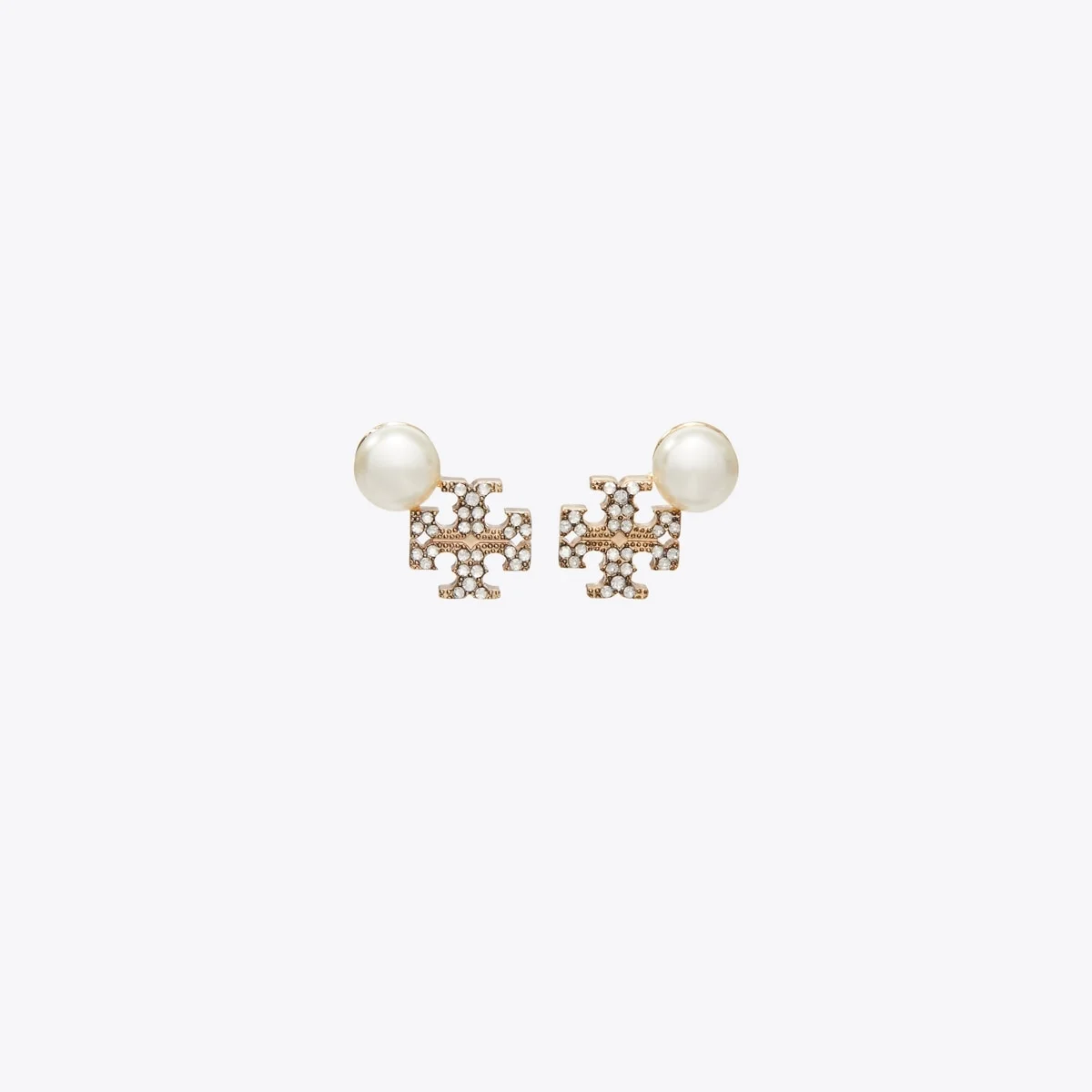 Moondance Logo and Pearl Stud Earrings - 1