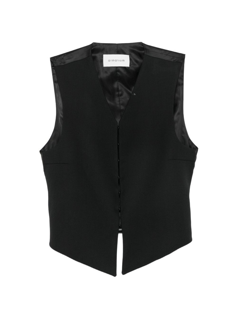 Guia V-neck button-up waistcoat 1