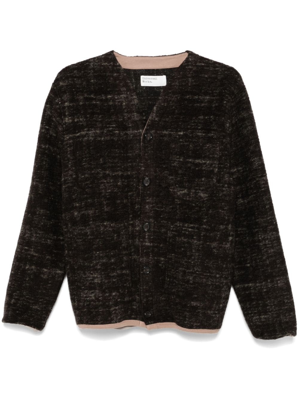 marble-fleece cardigan - 1