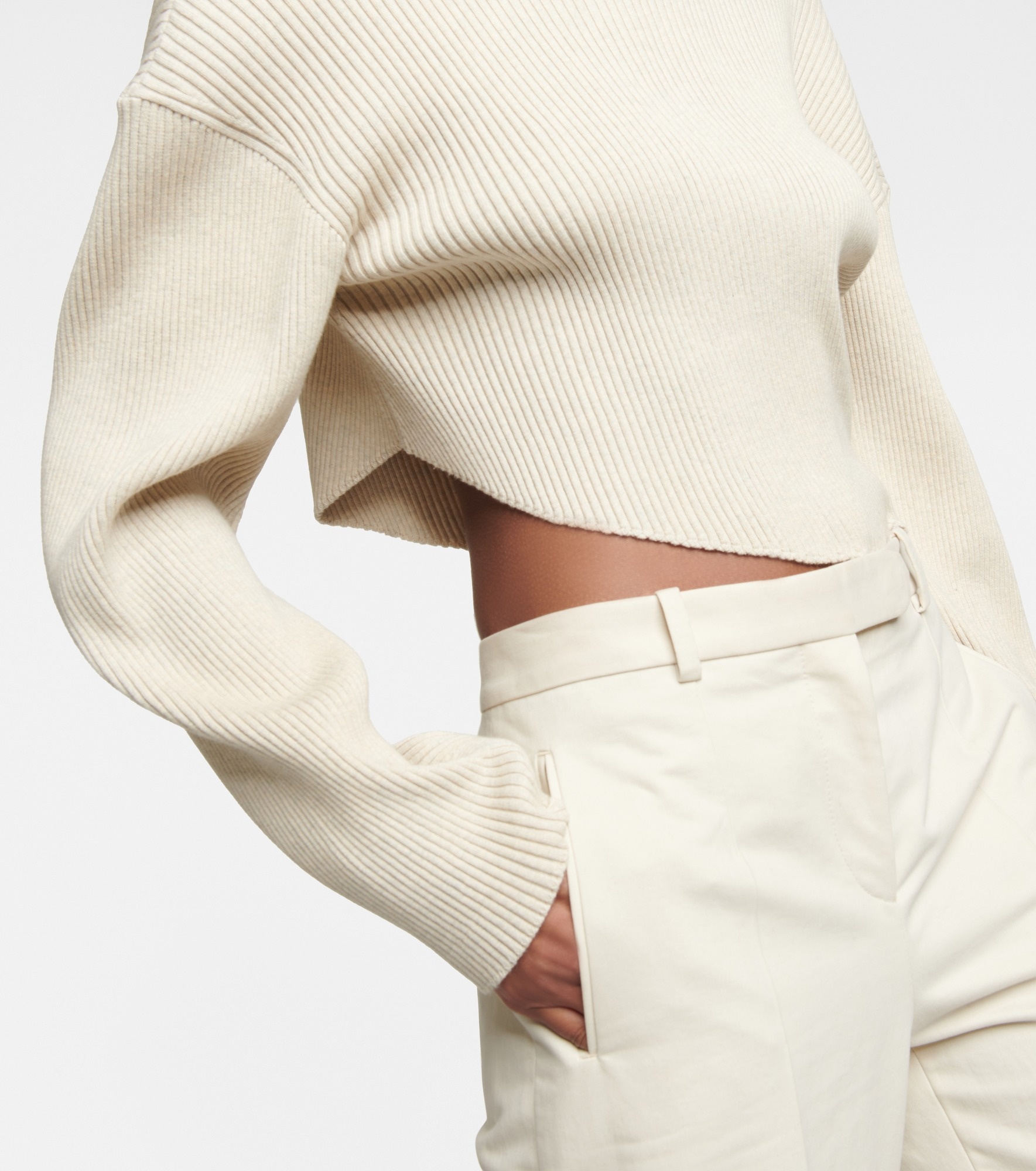 Danana ribbed-knit cotton jersey top - 5