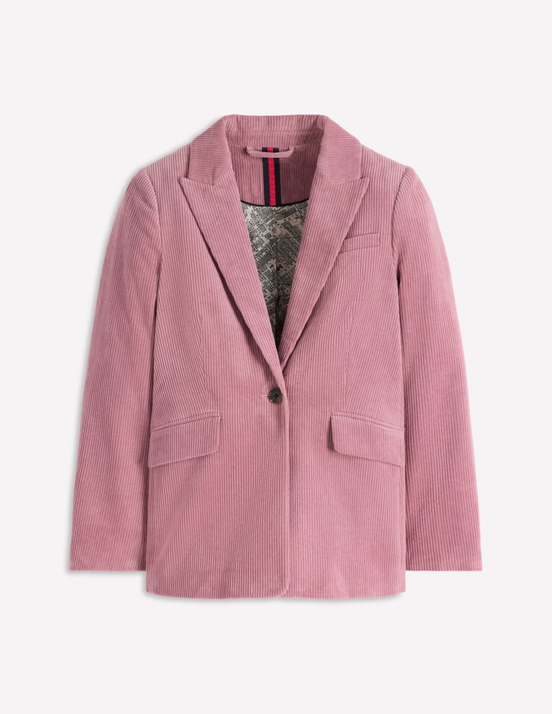 Woodbridge Cord Blazer-Blushing Rose 1