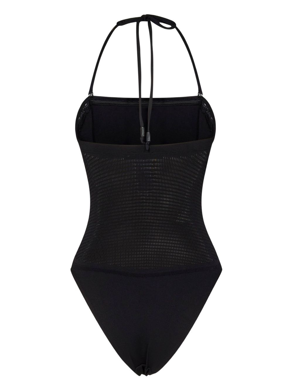 halter-neck mesh swimsuit - 2