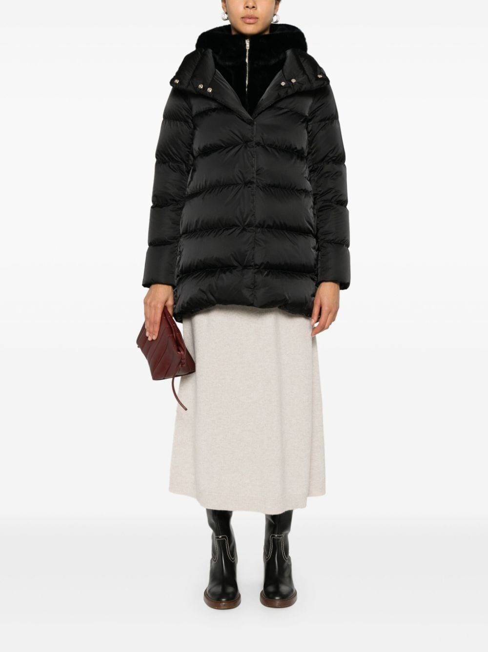 `A-Shape` Padded Jacket - 2