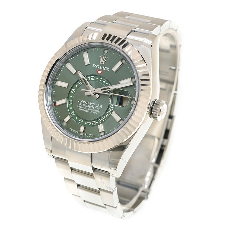 Rolex Sky-Dweller GMT Automatic Chronometer Green Dial Men's Watch 336934-0001 - 3