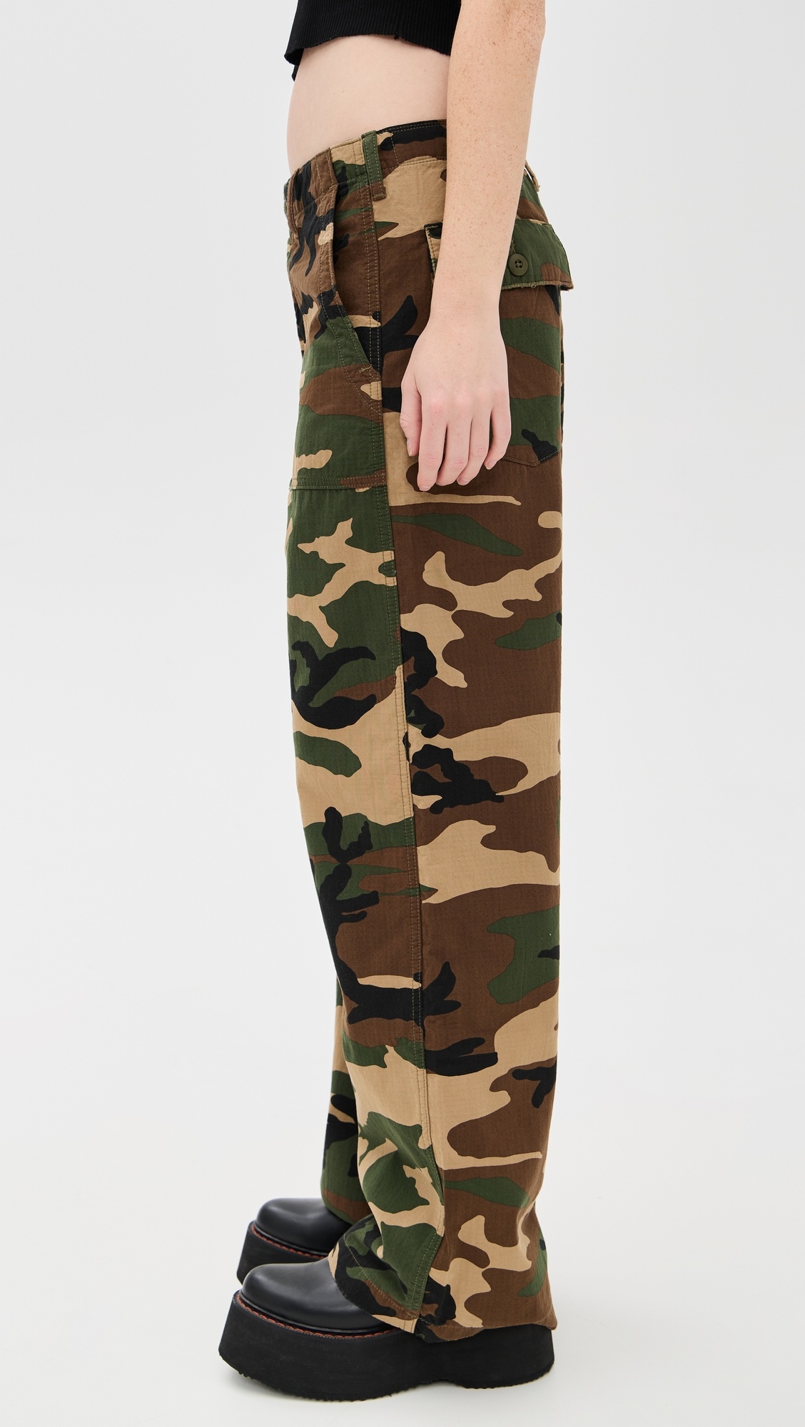 Wide Leg Utility Pants - 3
