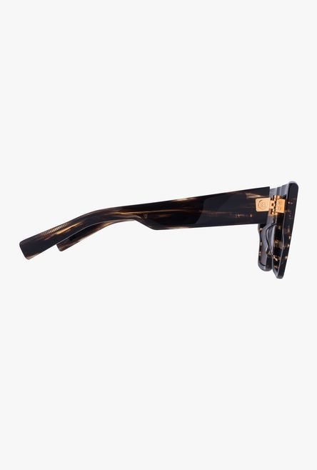 Tortoiseshell-effect acetate B-I sunglasses - 3