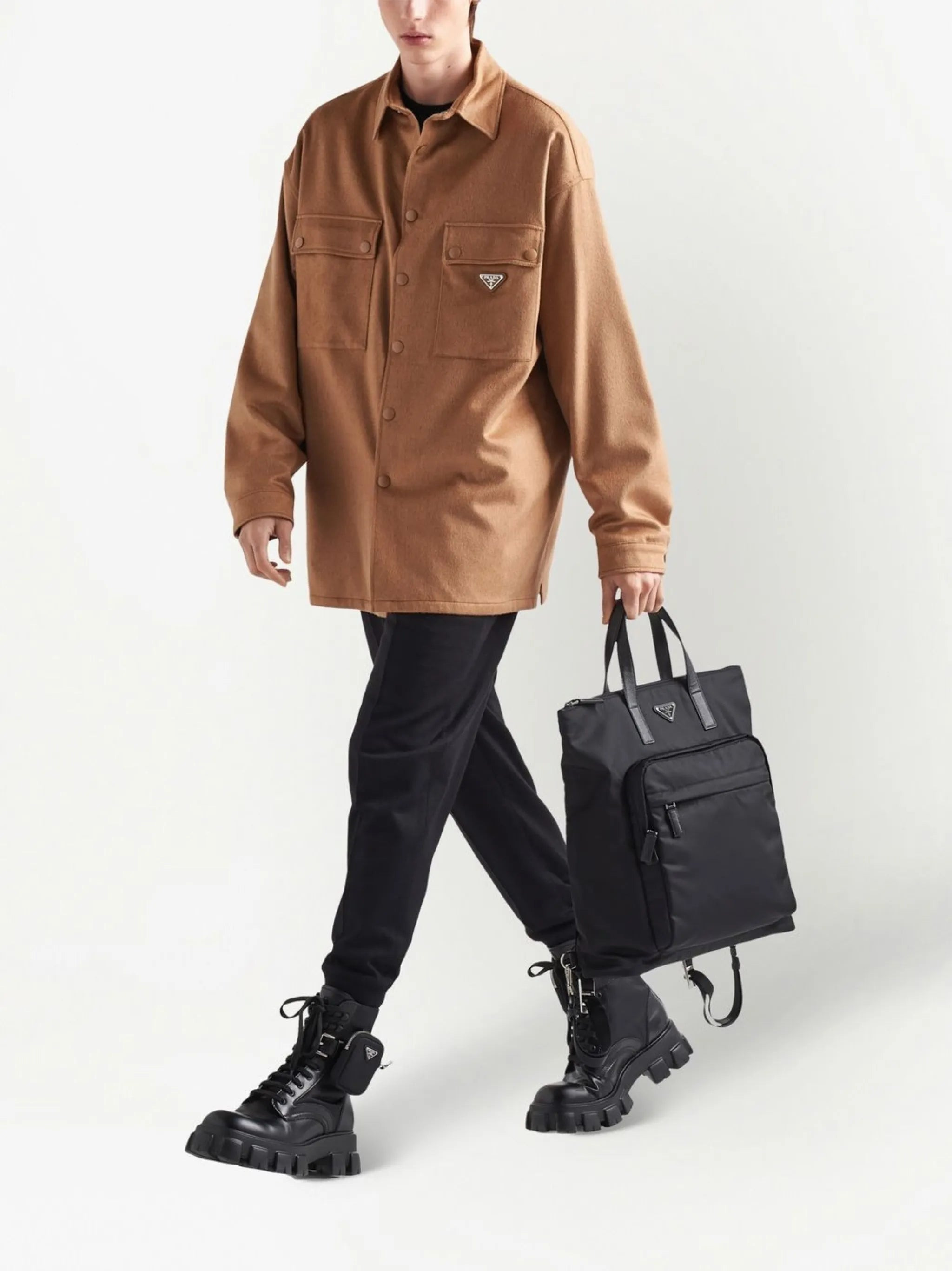 Re-Nylon Saffiano-leather tote bag - 2