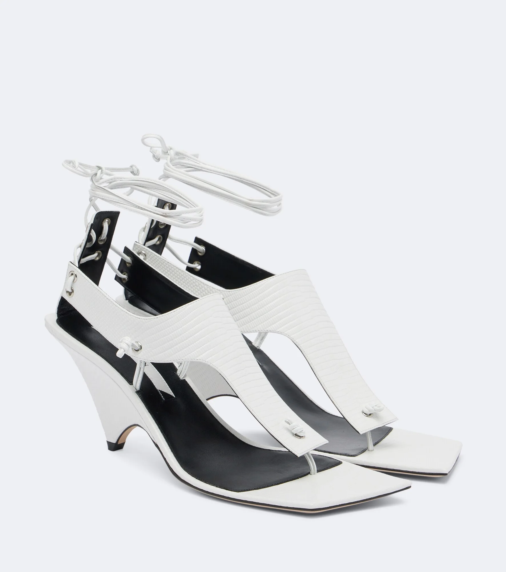 Edge leather sandals - 1