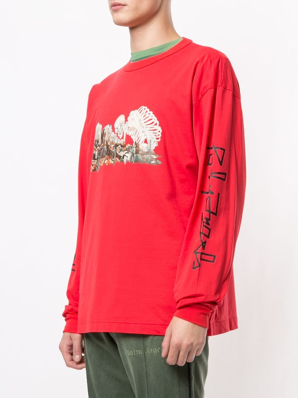 graphic print long-sleeved T-shirt - 3