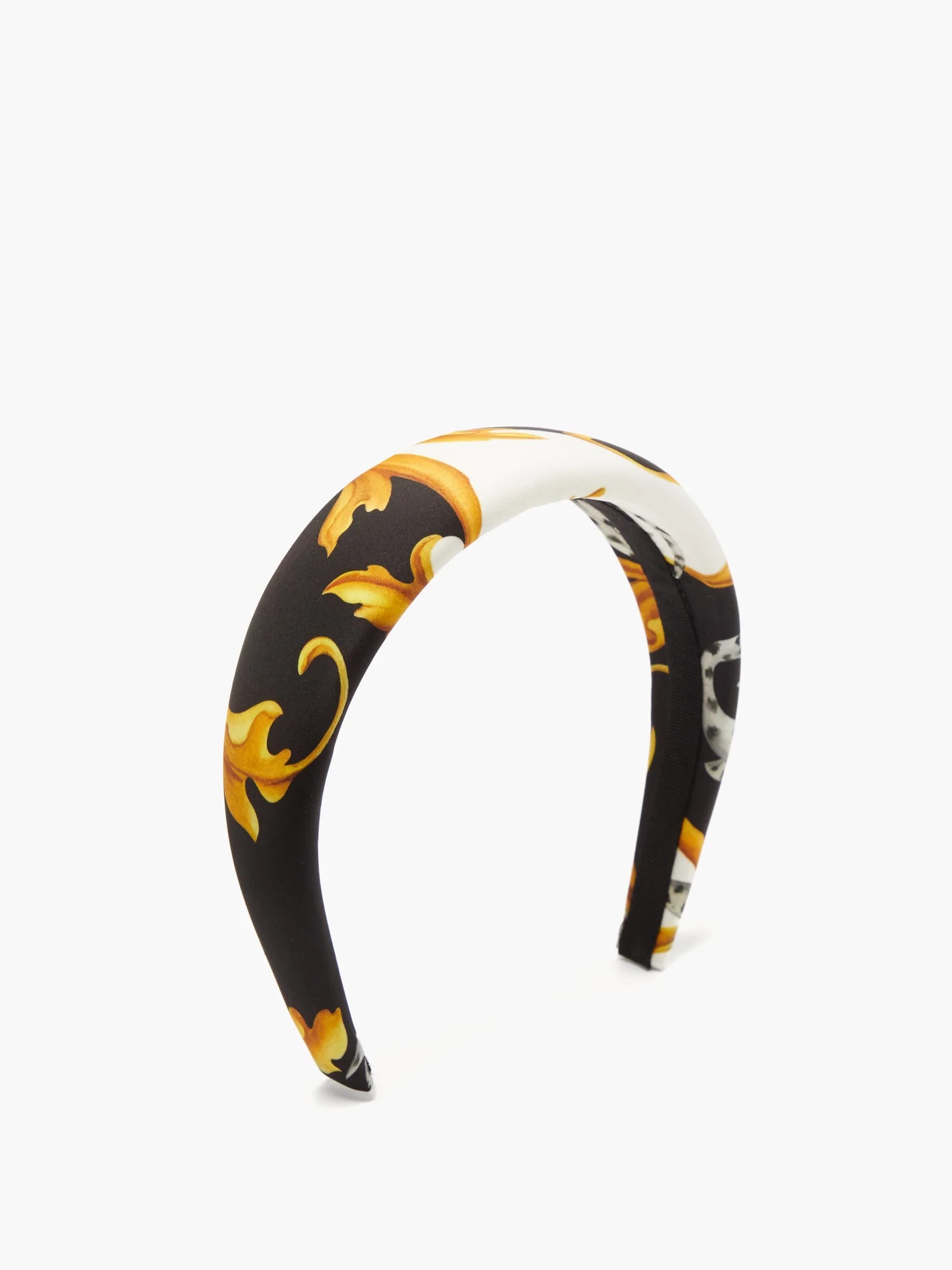 Baroque-print satin headband - 3