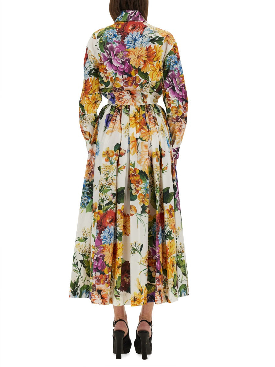 Flower Bouquet Print Poplin Shirt - 3