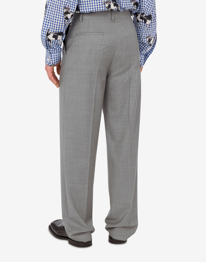 Moschino WOOL CANVAS PANTS outlook