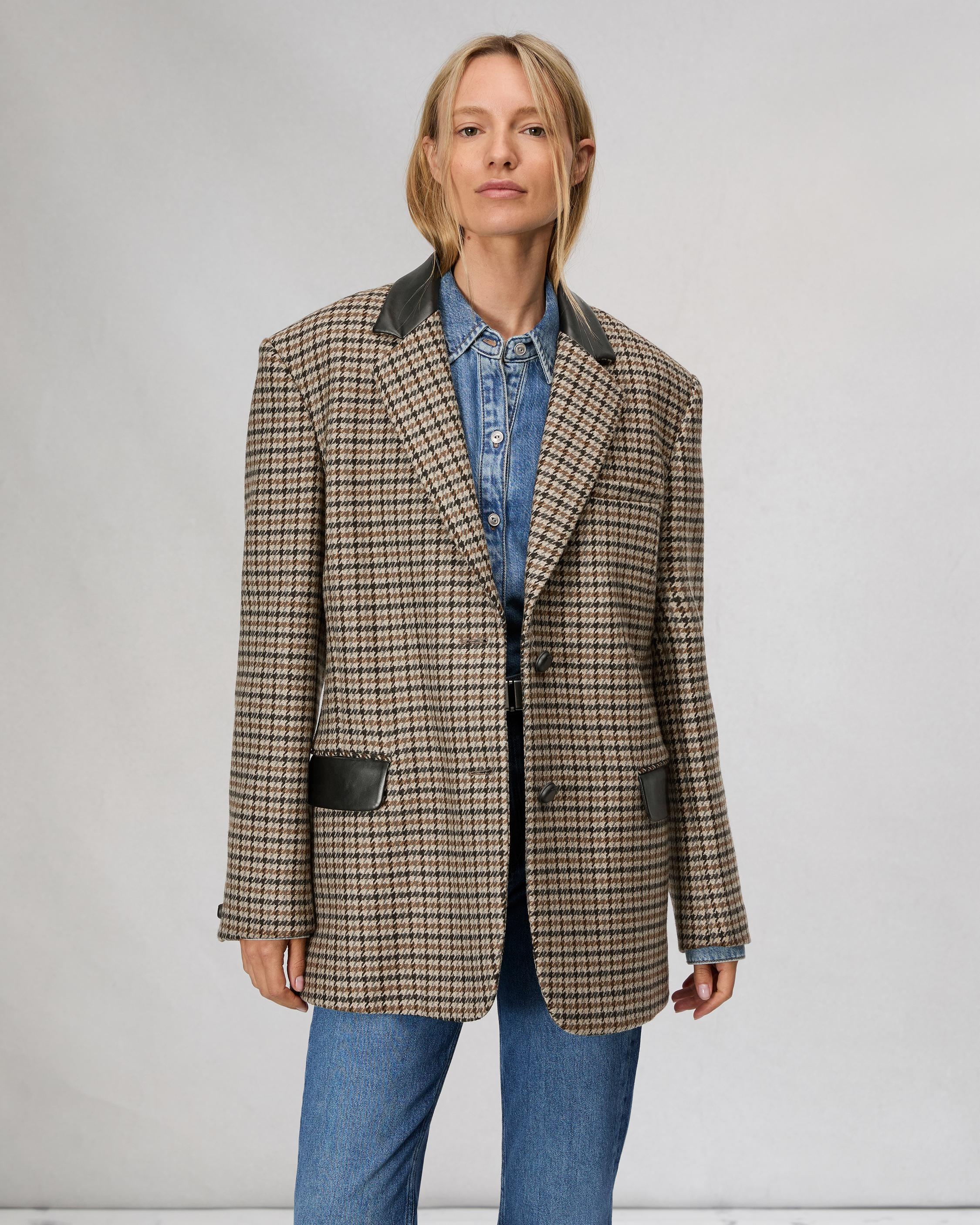 Lainey Houndstooth Blazer - 2