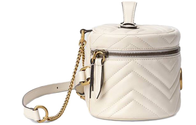 (WMNS) Gucci GG Marmont Series Backpack MIni-Size White 598594-DTDCT-9022 - 4