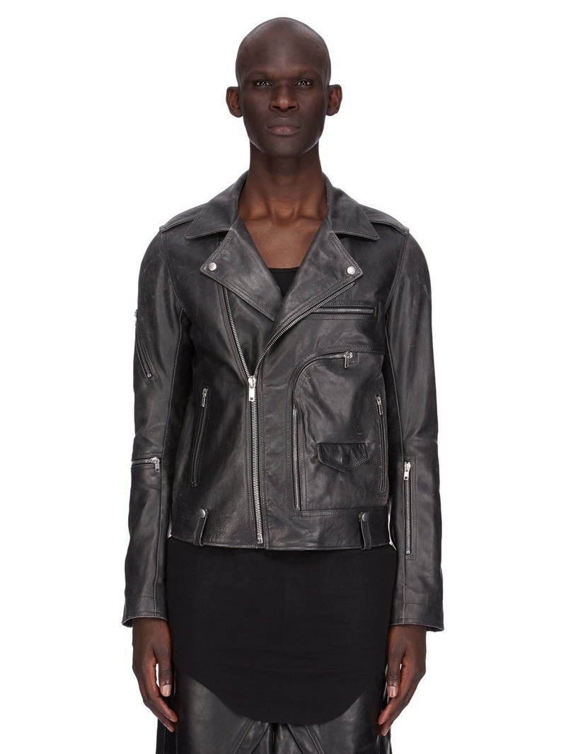Stooges Slim-Fit Leather Biker Jacket - 1