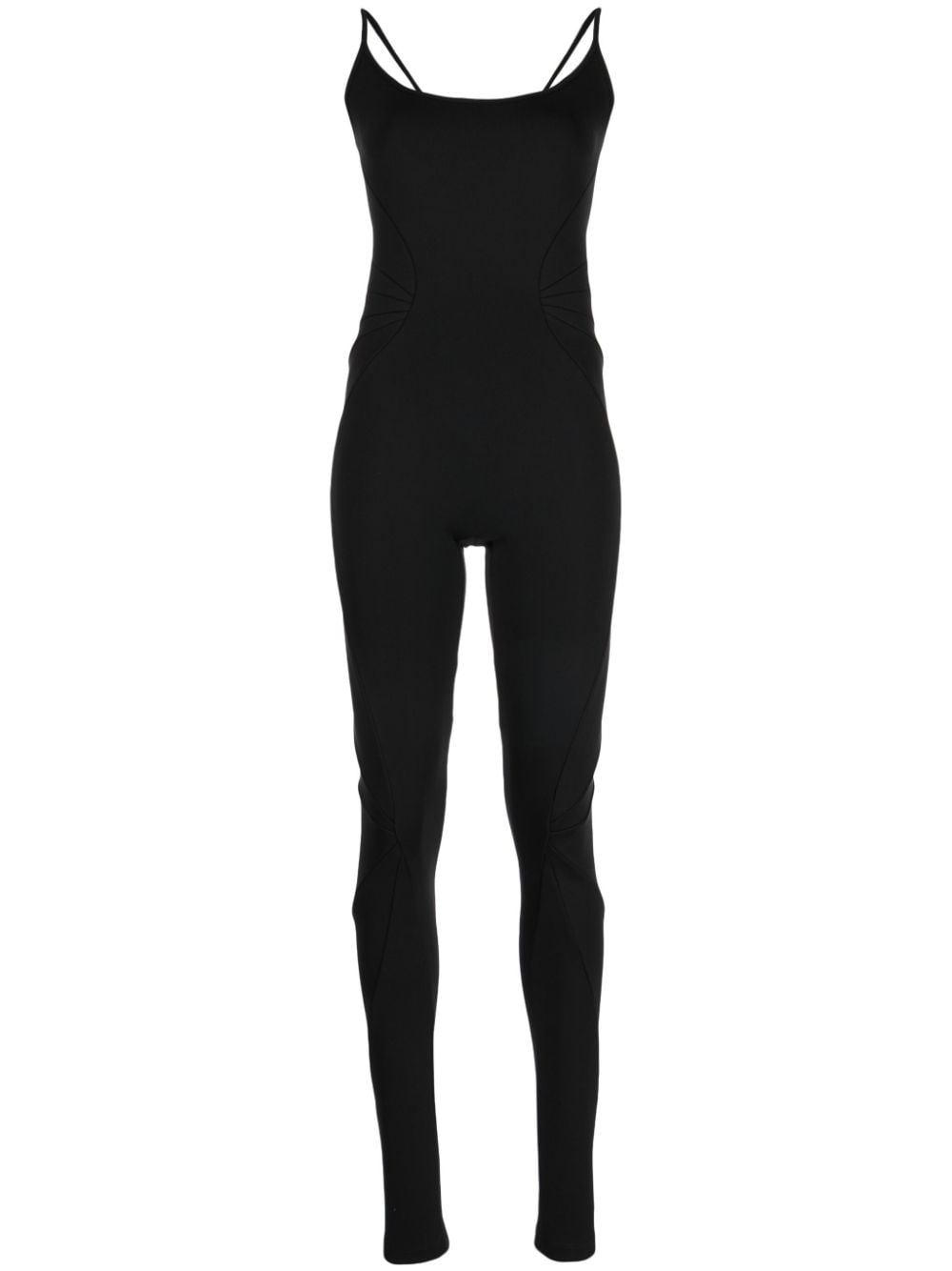 panelled knitted jumpsuit - 1