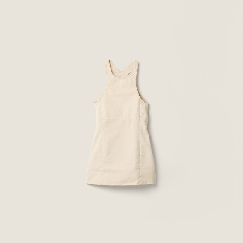 Old gabardine mini-dress 1