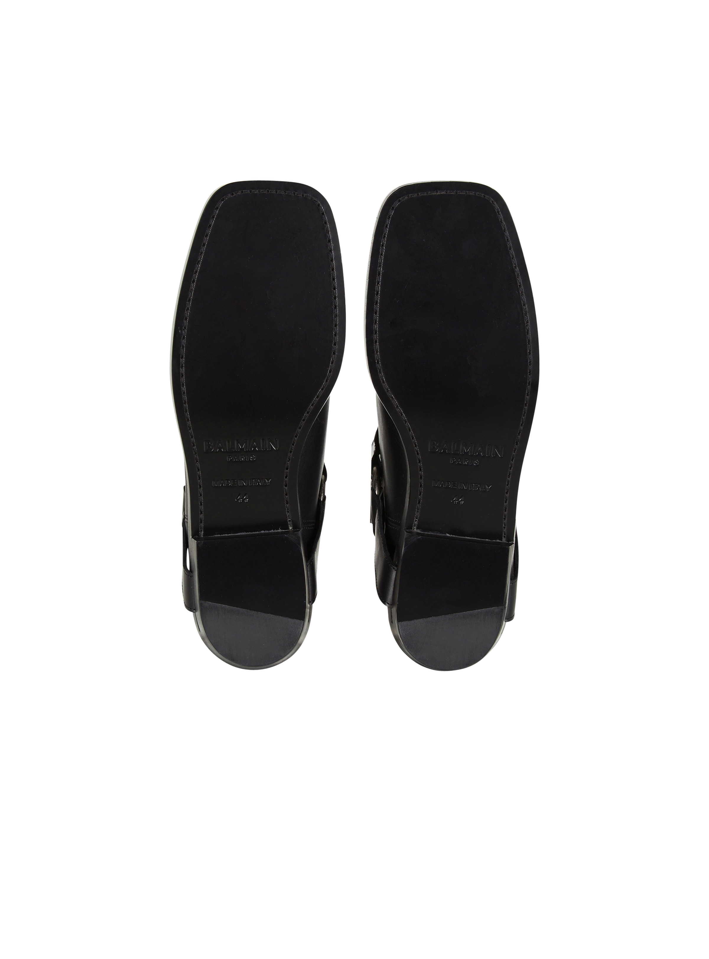 Calfskin leather biker ankle boots - 4